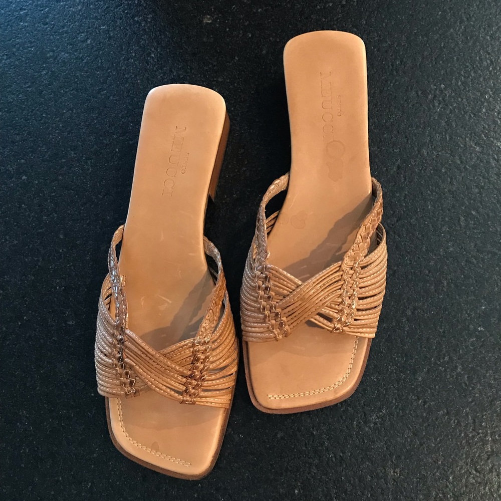 Sesto Meucci woven leather sandals